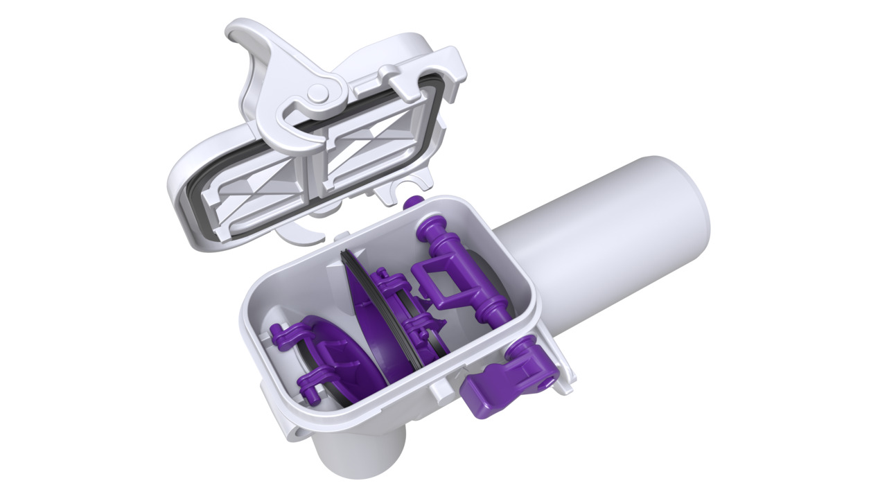 Quick maintenance without tools thanks to the quick-release closure Quick maintenance without tools thanks to the quick-release closure