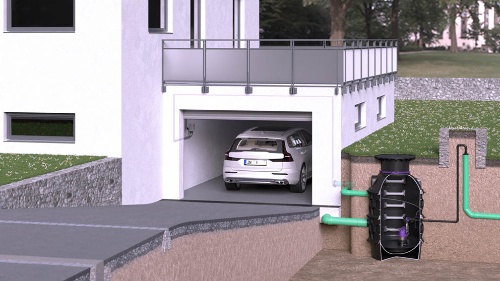 Different installation options make the Aquapump XL pumping station particularly flexible.