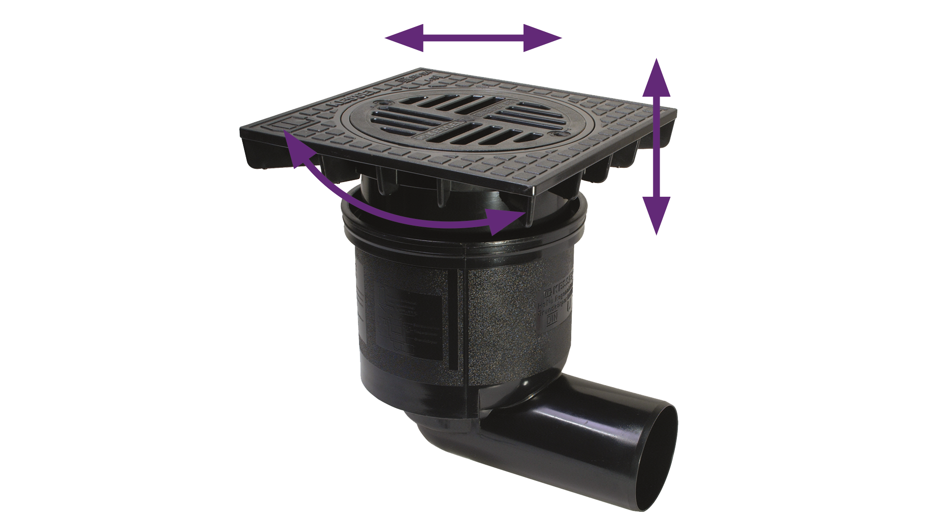 System 200 yard drain for variable installation System 200 yard drain for variable installation