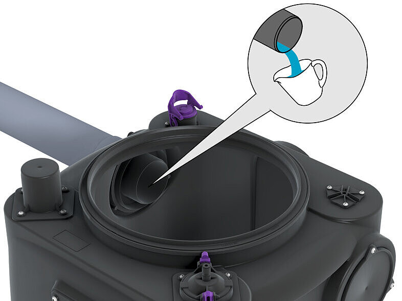 Sampling on lifting station Aqualift 100 Sampling on lifting station Aqualift 100