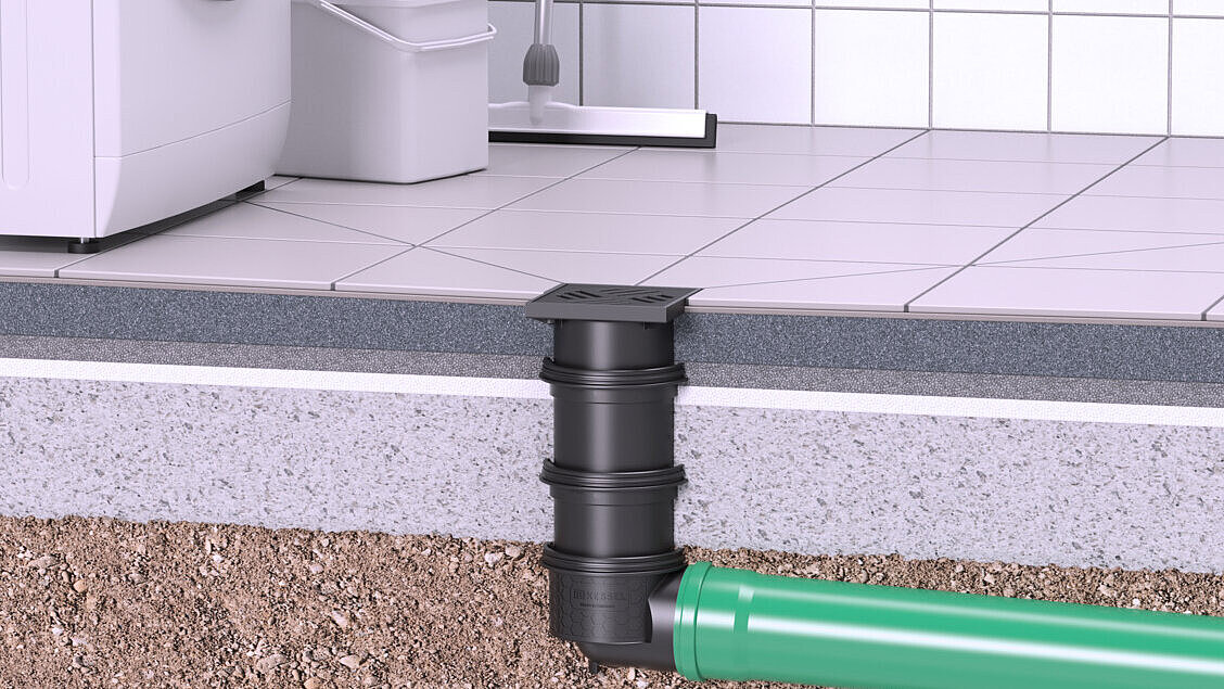 Drain for basement drainage Drain for basement drainage