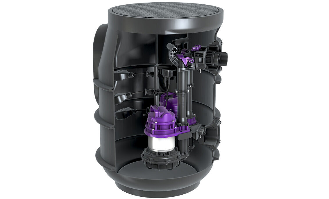 Pumping station Aquapump Small Duo with control unit Pumping station Aquapump Small Duo with control unit