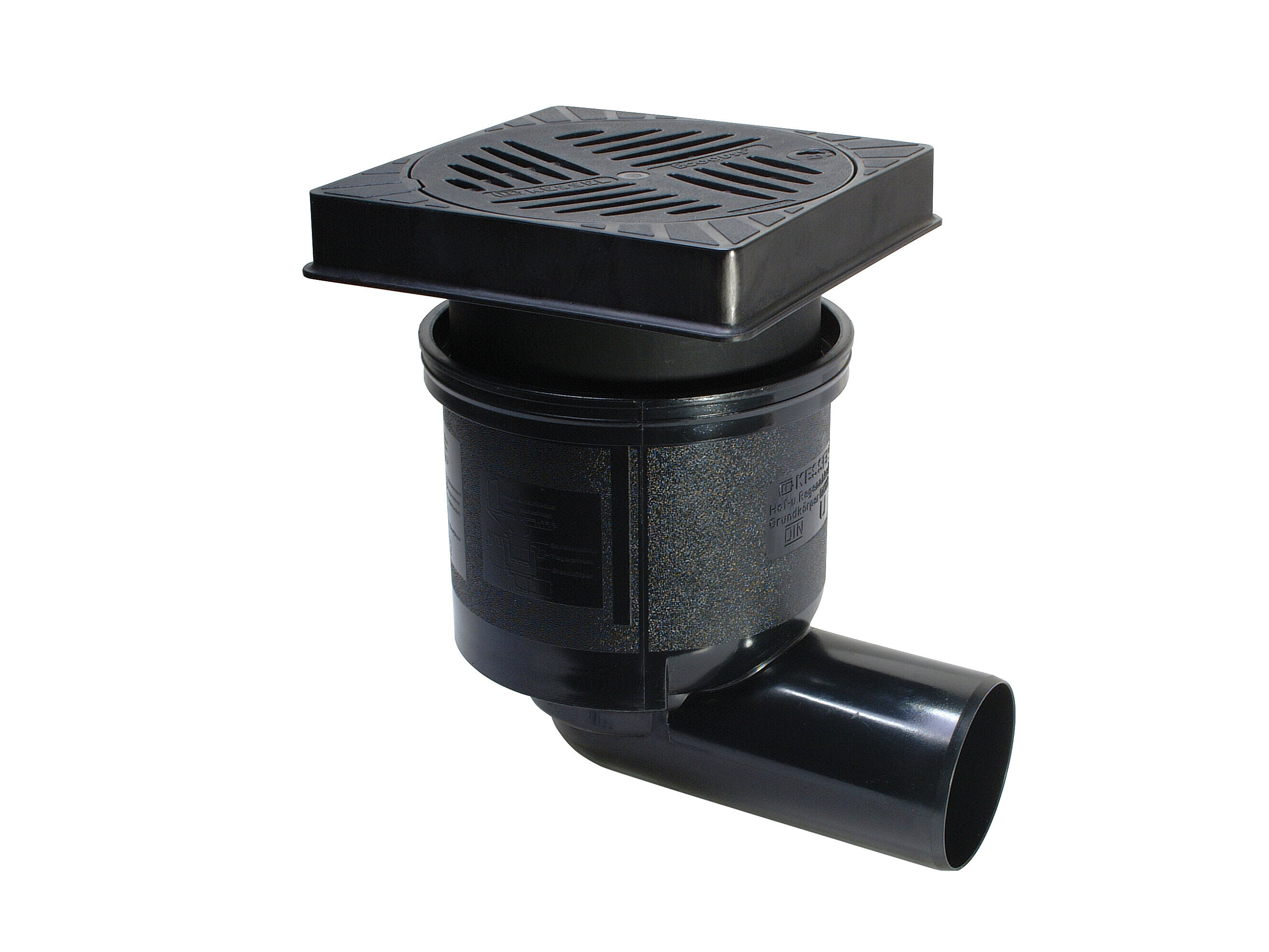 Ecoguss System 200 yard drain with a horizontal outlet Ecoguss System 200 yard drain with a horizontal outlet