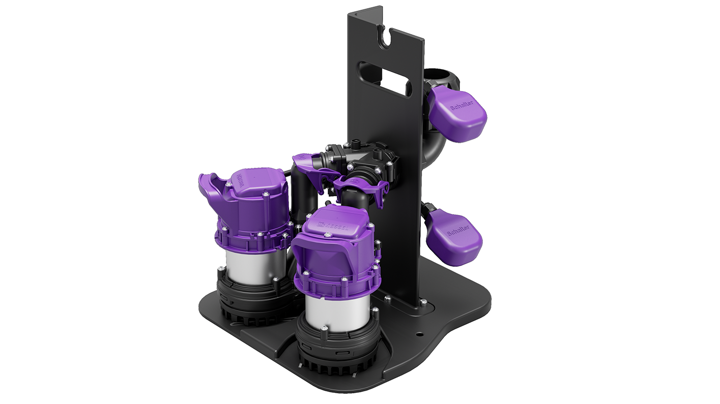 Pump installation kit for Retrofit S Duo GTF 500 for wet installation in a collecting tank on site Pump installation kit for Retrofit S Duo GTF 500 for wet installation in a collecting tank on site