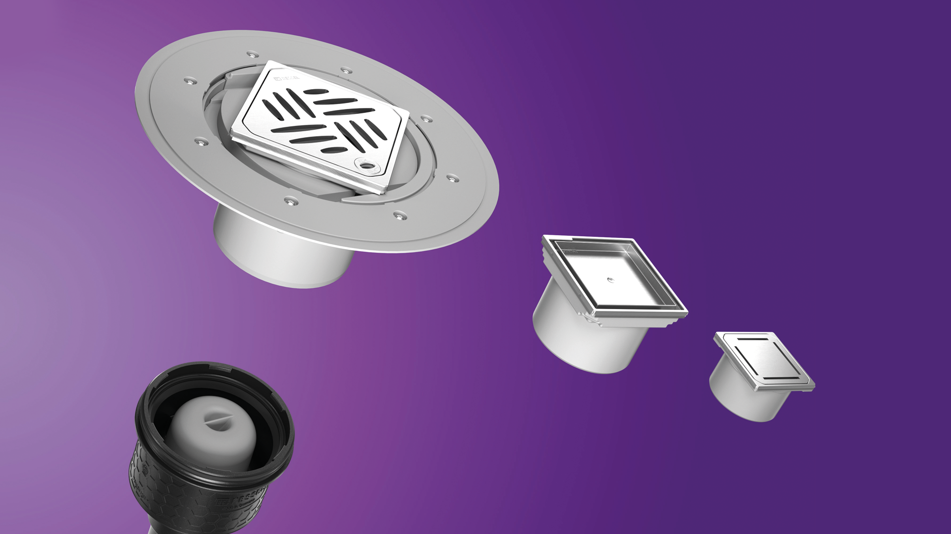 Easy assembly of drains with the KESSEL modular system Easy assembly of drains with the KESSEL modular system