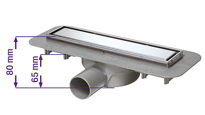 Linearis Compact shower channel, 300 mm long, cut to length Linearis Compact shower channel, 300 mm long, cut to length