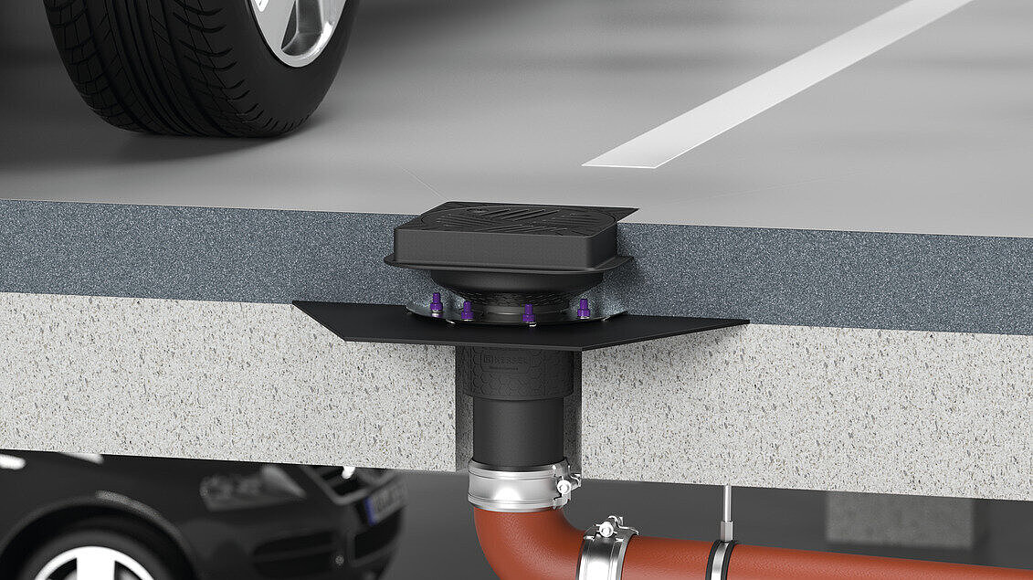Ecoguss parking deck drain in load class B 125 Ecoguss parking deck drain in load class B 125