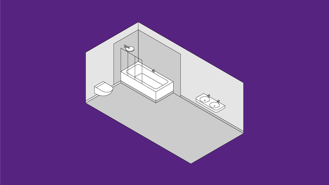 Bathroom layout sketch Bathroom layout sketch