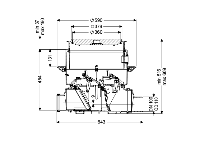 Staufix FKA automatic backwater valve Staufix FKA automatic backwater valve  84100S - KESSEL - Leading in drainage